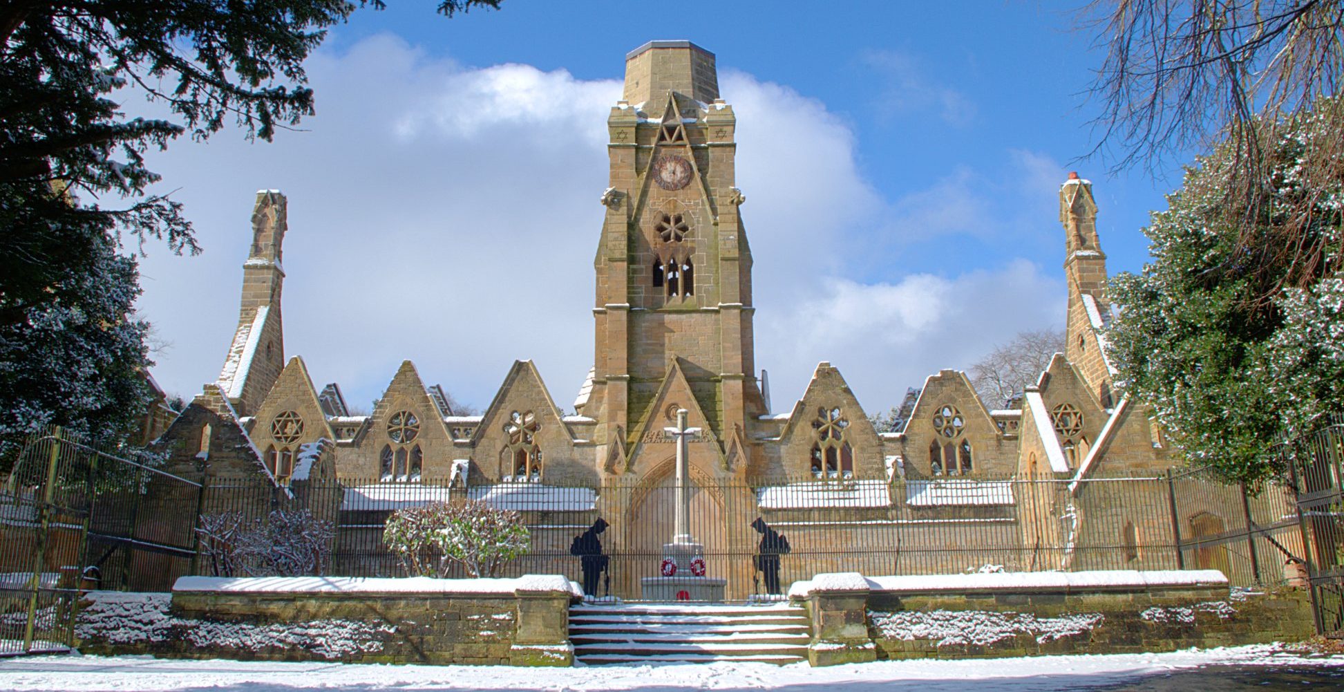 Flaybrik Chapel in the snow